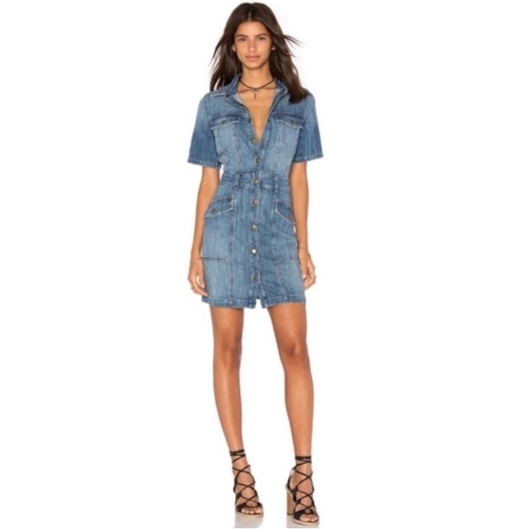Current Elliot Denim Cargo Pocket Dress size 0 - Picture 1 of 10
